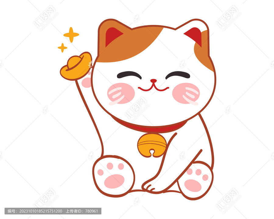 矢量招財貓