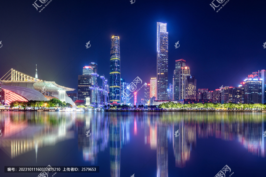 广州珠江新城夜景