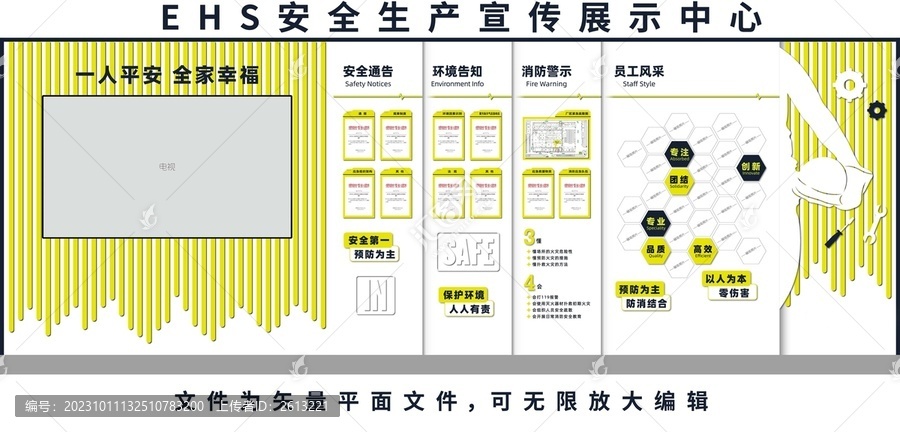 EHS安全生產(chǎn)宣傳文化墻