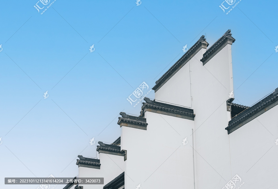 南京夫子庙传统中式建筑屋檐