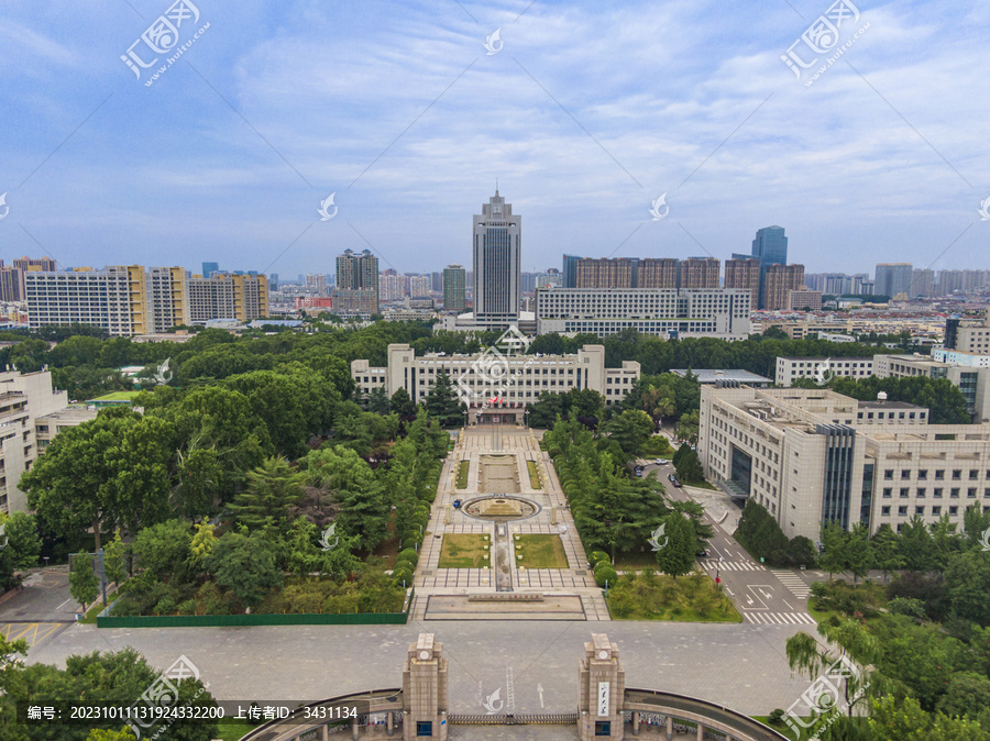 山东大学中心校区航拍