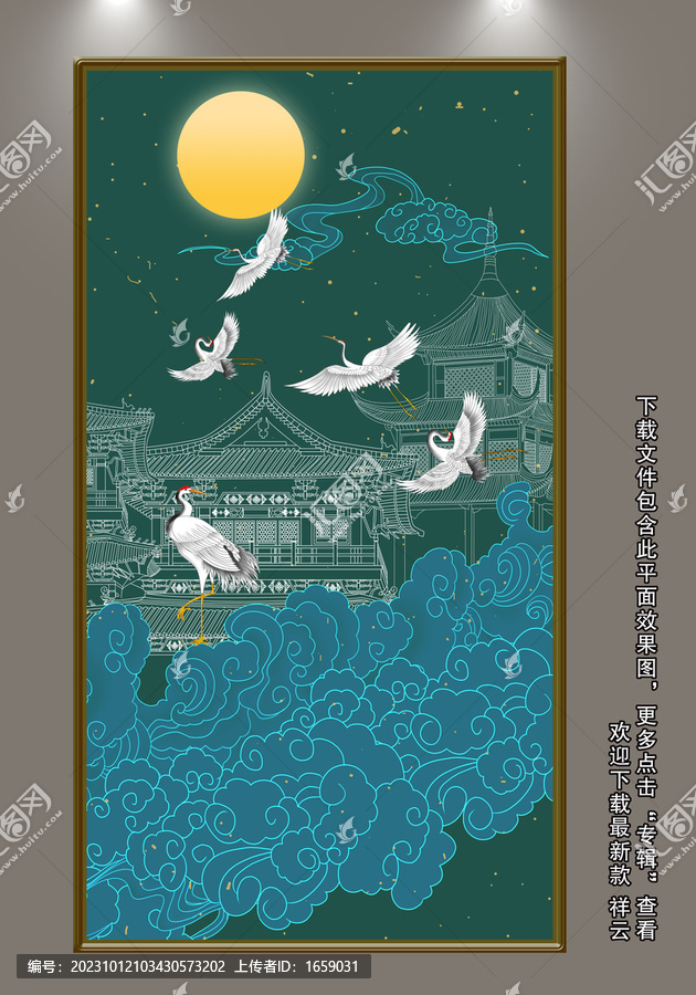 高端刺繡閣樓古建筑