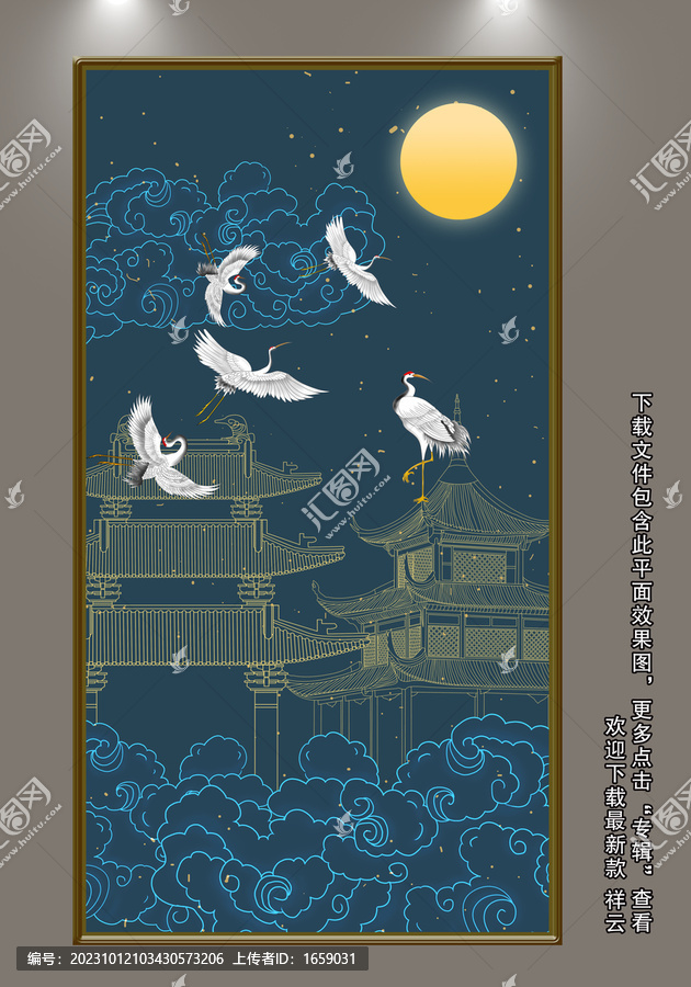 古典酒店大堂裝飾畫
