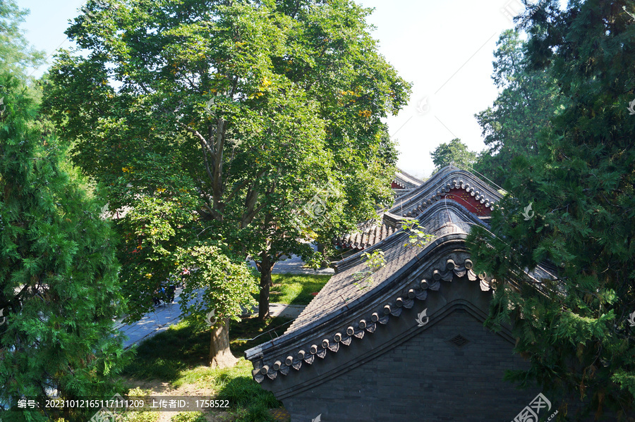 北京香山公园古建筑