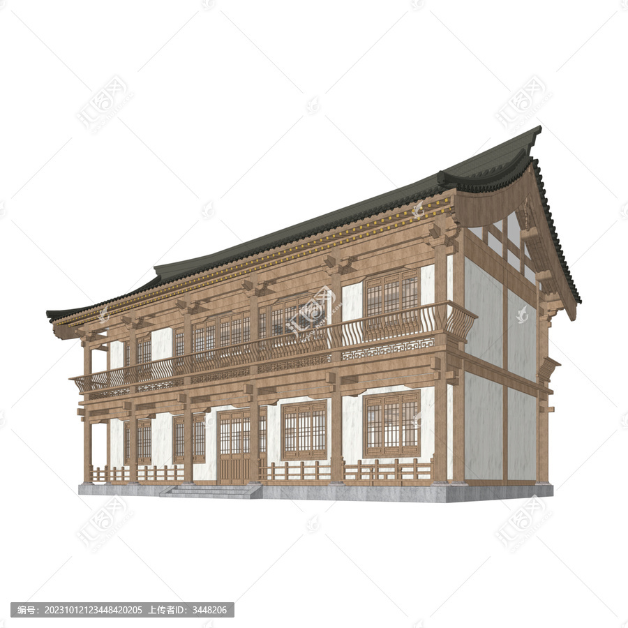 民宿軸測(cè)效果