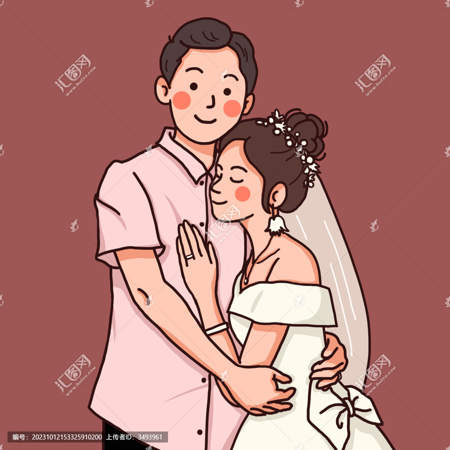 結(jié)婚照擁抱夫妻情侶情人節(jié)