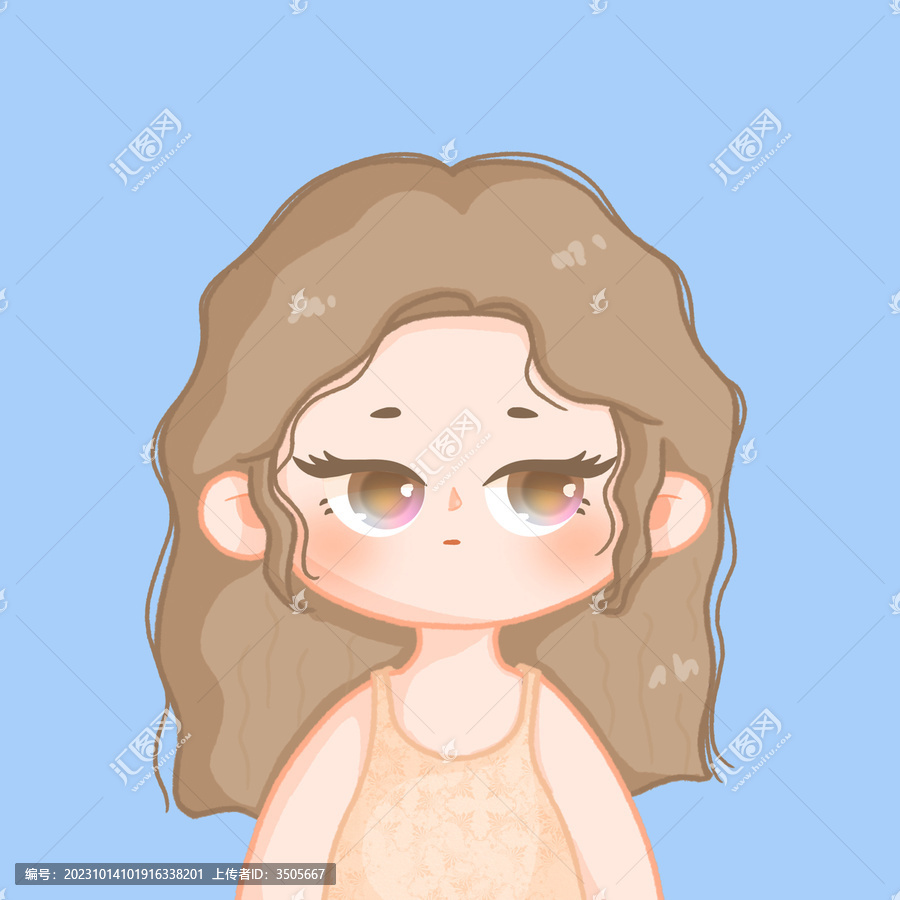 卡通小女孩