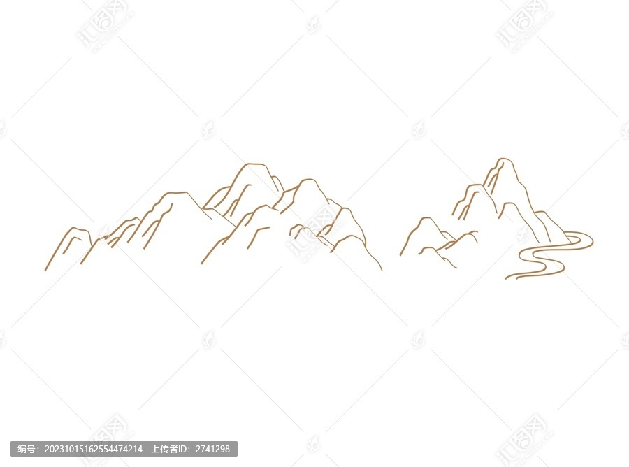 山矢量單線