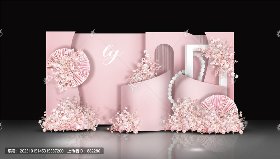 粉色婚禮設(shè)計(jì)效果圖