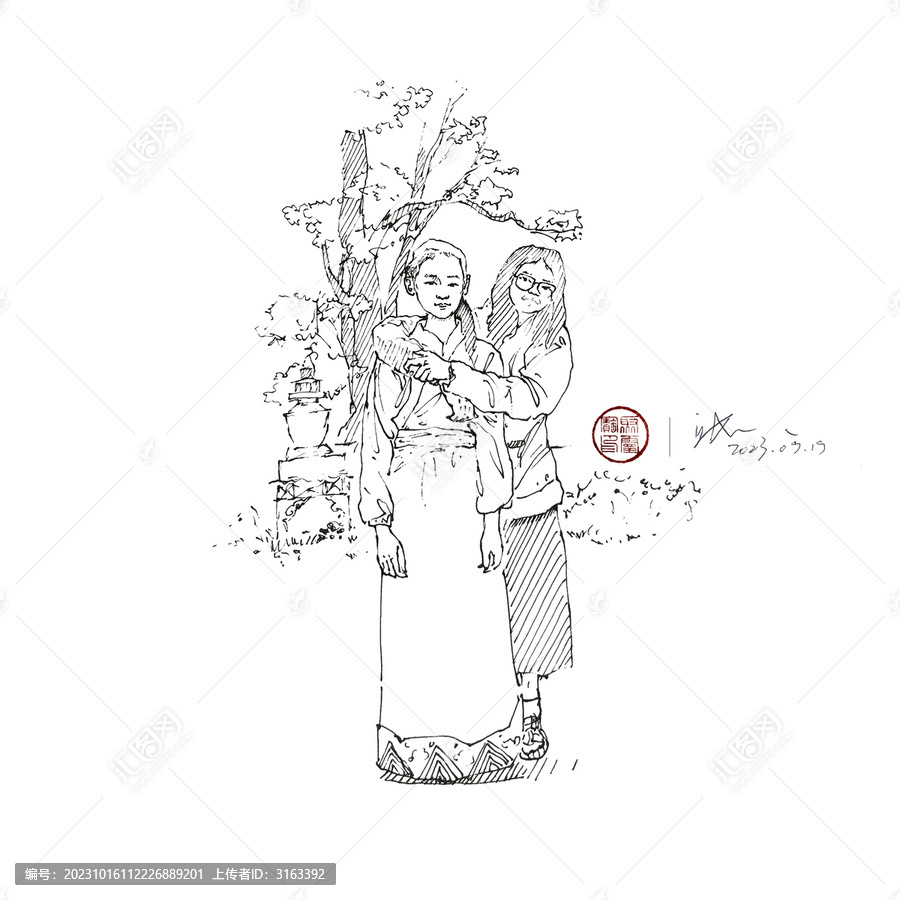 女生合拍