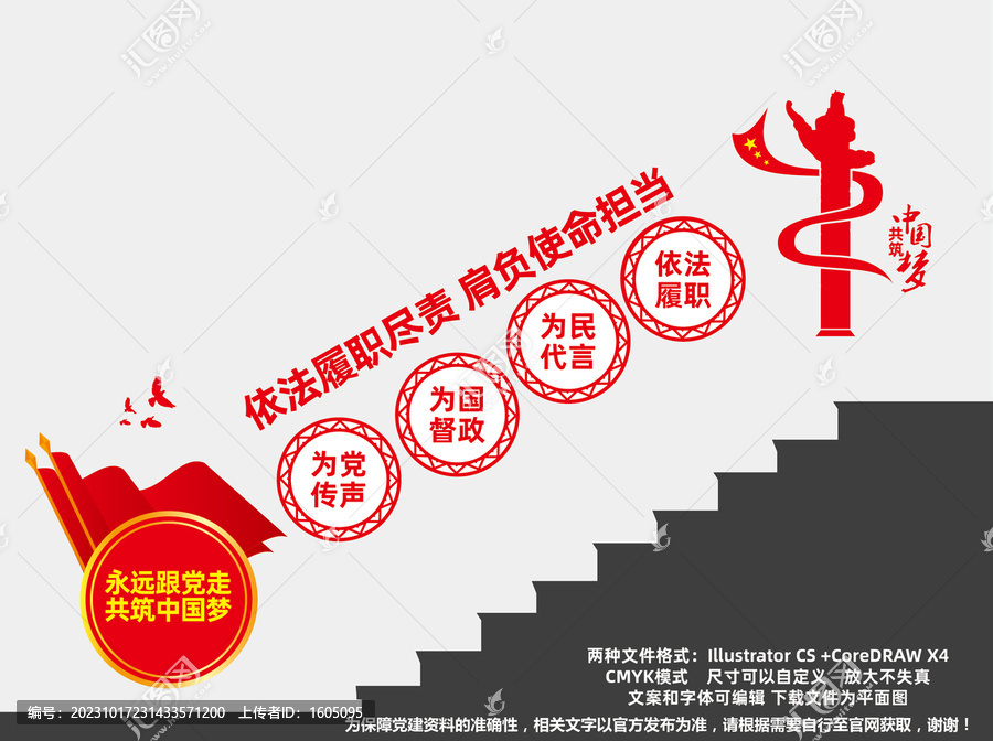 人大代表樓梯文化墻