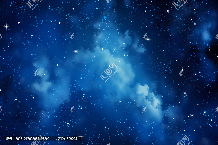 藍(lán)色星空宇宙背景
