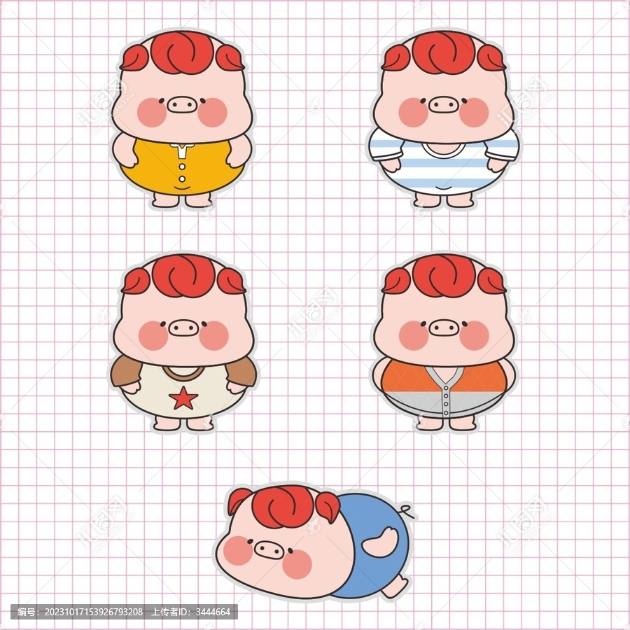 卡通小豬