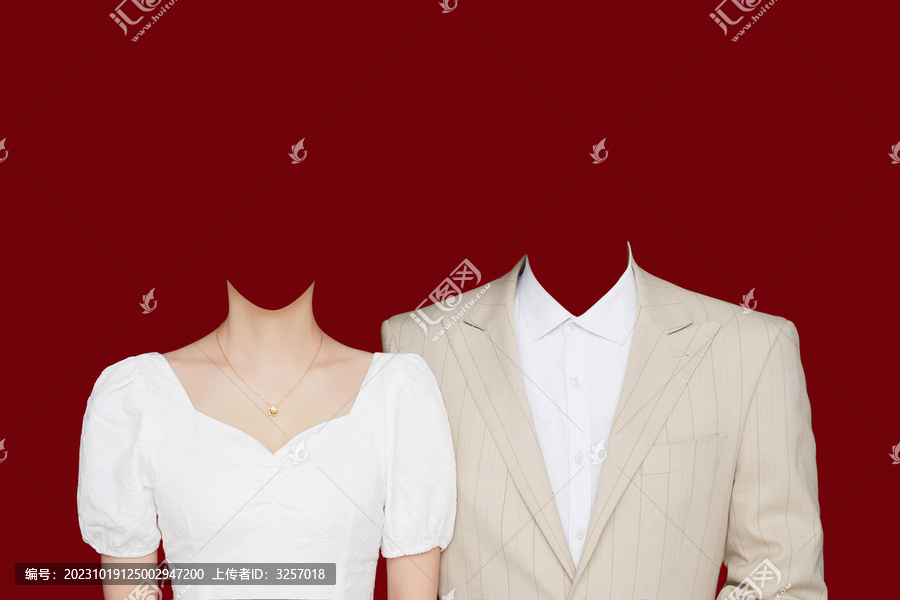 結(jié)婚登記照素材