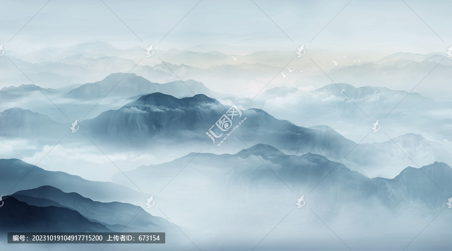 水墨山水畫