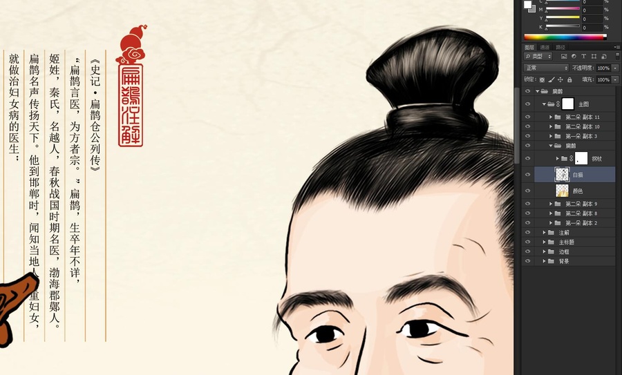古代十大中醫(yī)之扁鵲肖像