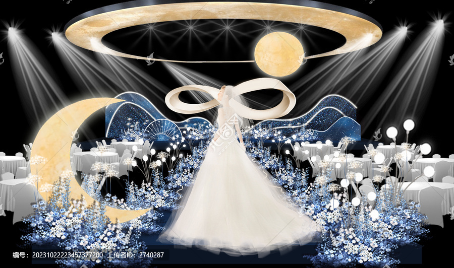 太阳和月亮梦幻婚礼效果图