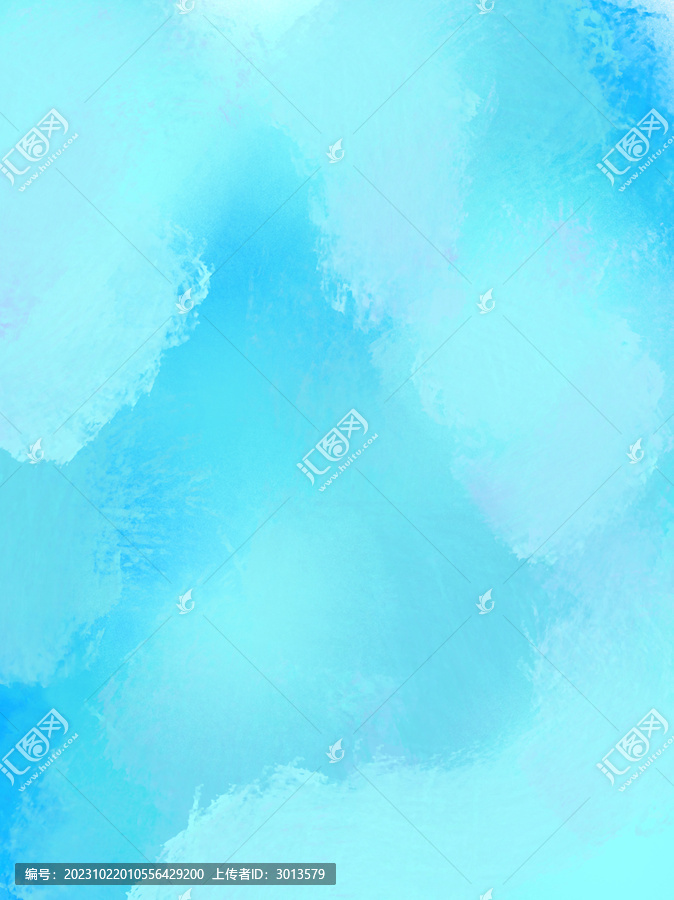 水彩筆刷暈染空氣感背景藍(lán)色