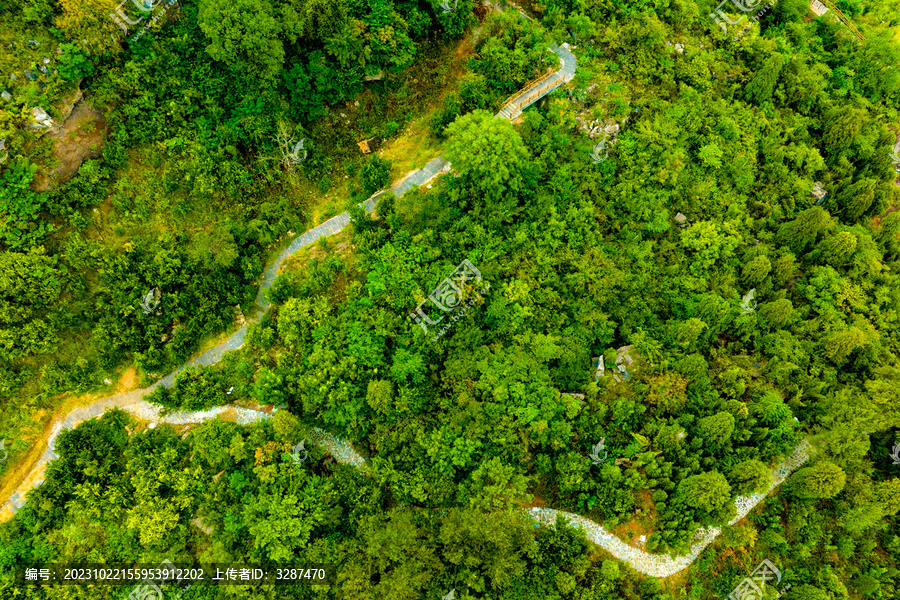 安徽淮北龙脊山自然风景区道路