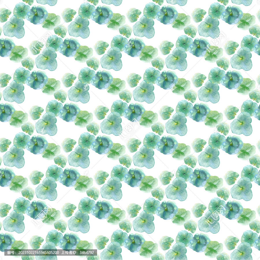 清新水彩印花设计
