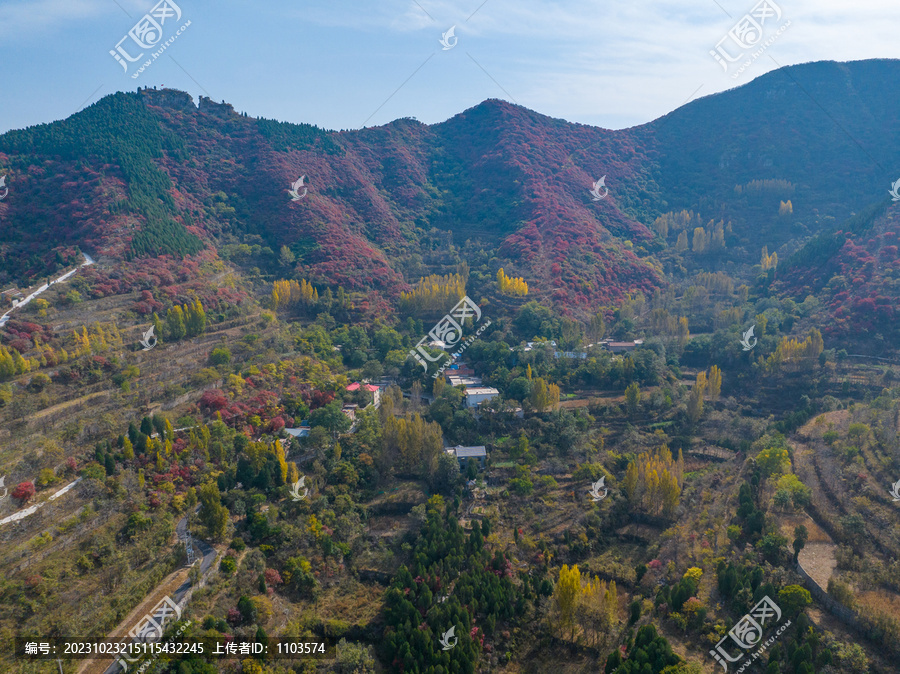 济南彩石劈山红叶1