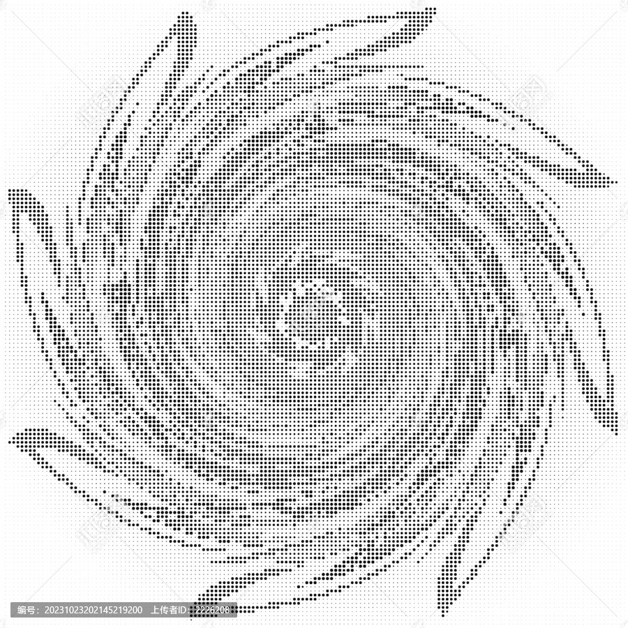 螺旋圓點(diǎn)鏤空?qǐng)D案