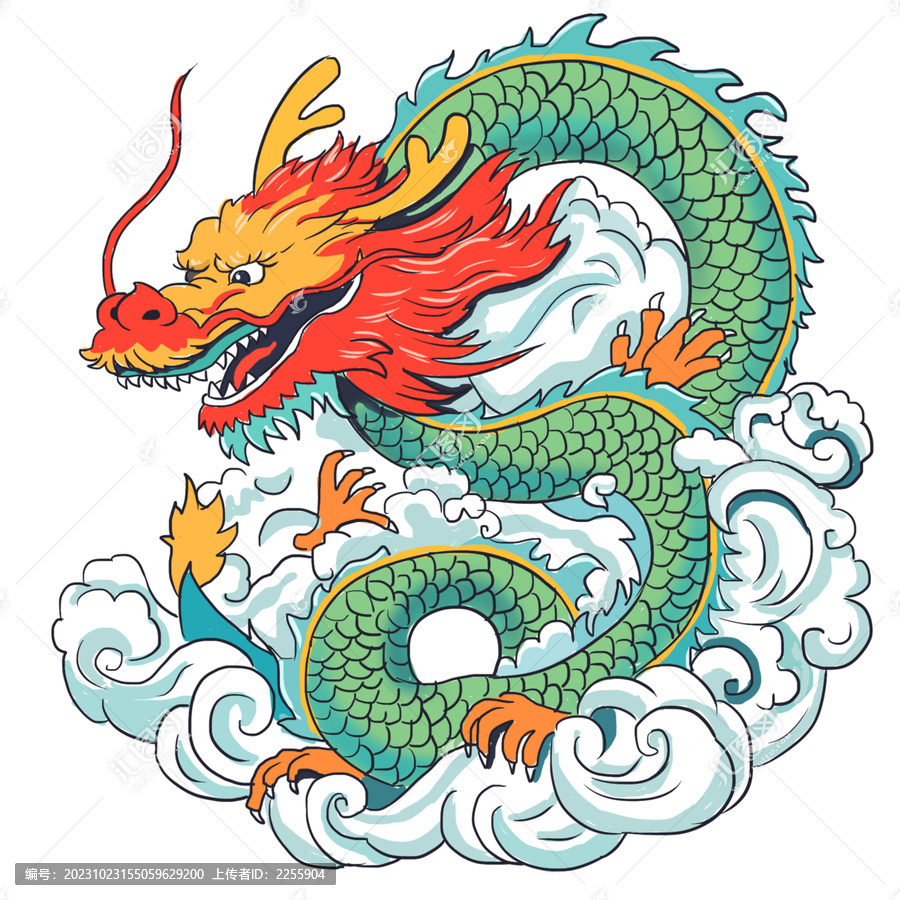 創(chuàng)意中國傳統(tǒng)龍形象免摳元素