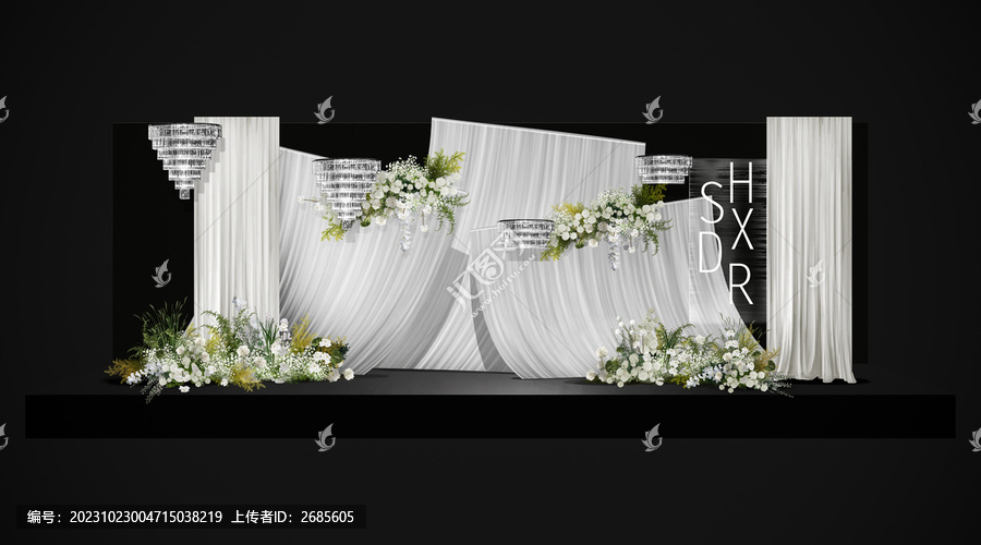 白色布幔婚禮