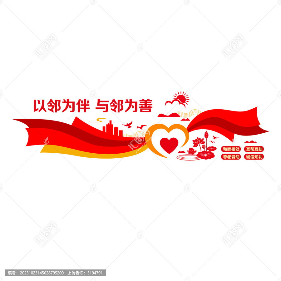社區(qū)鄰里文化墻