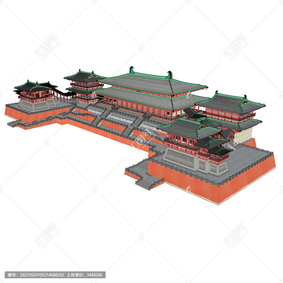 含元殿鳥(niǎo)瞰效果