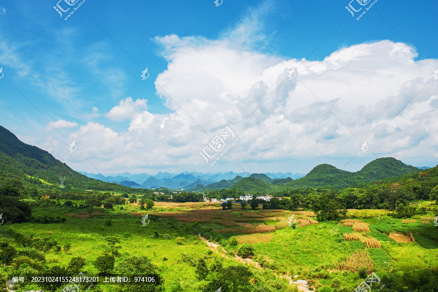 中国广东的山脉和公园绿色美景