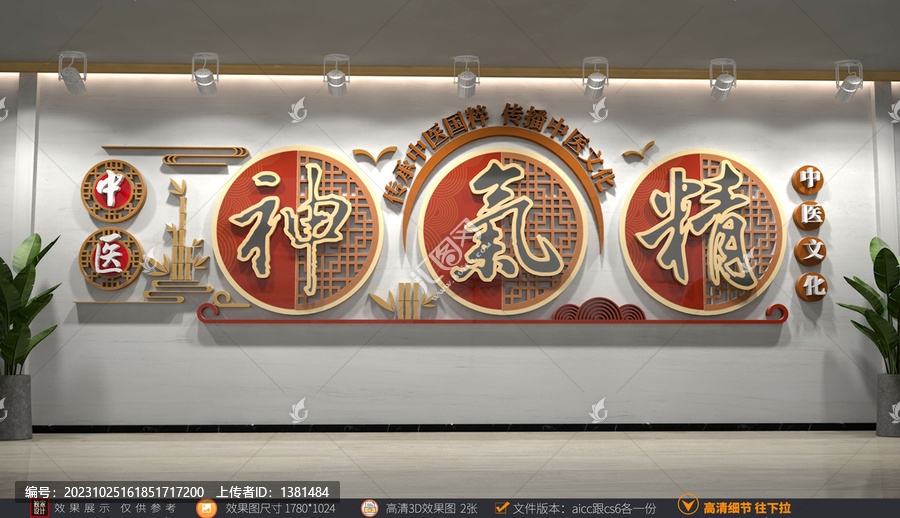 中醫(yī)文化展示展廳墻