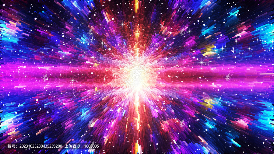 星空晶體極光背景