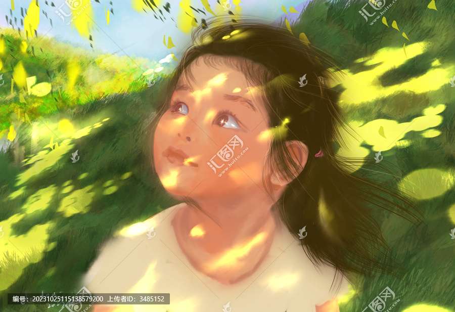 手繪可愛兒童
