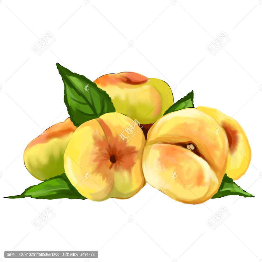 蟠桃插畫