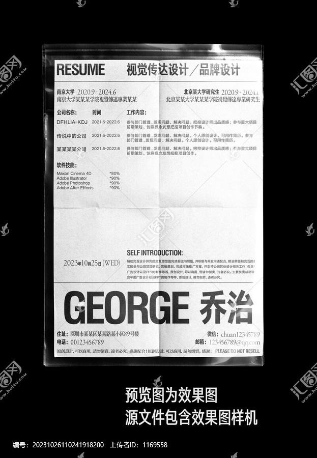 設(shè)計(jì)師個(gè)人簡(jiǎn)歷模版