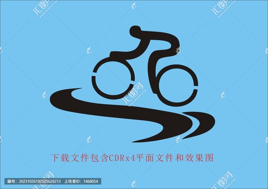動感素材騎行單車圖