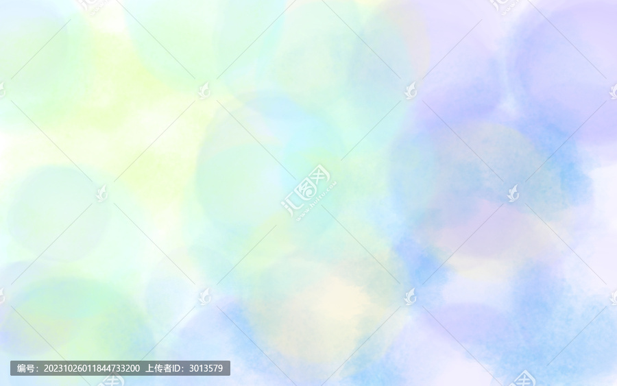 水彩暈染空氣感黃綠紫色背景