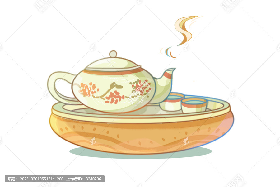 一壺暖茶免摳素材