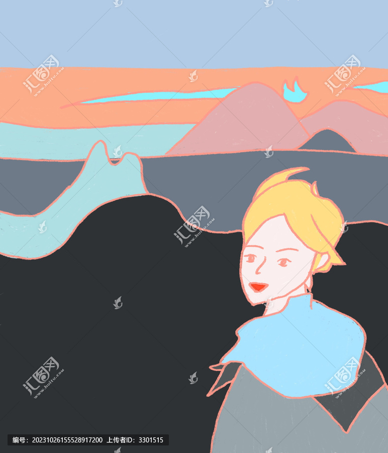 登上山頂
