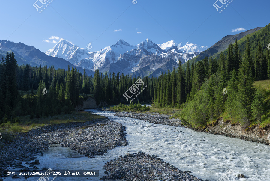 雪山河流