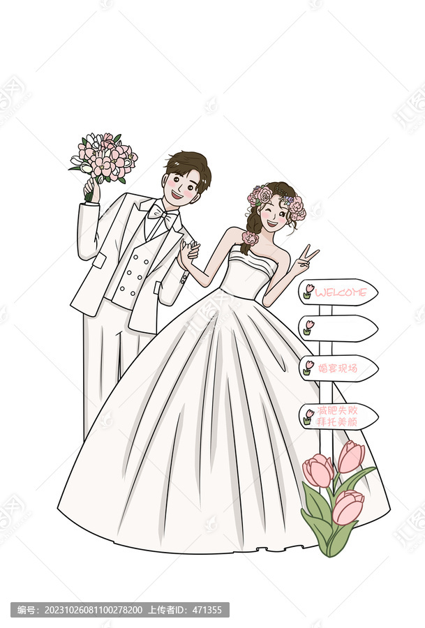 婚禮指示牌