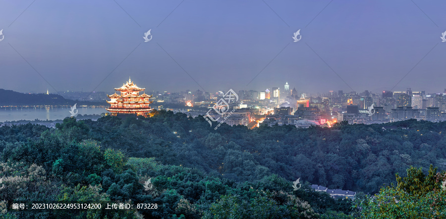 吴山天风杭州城隍阁