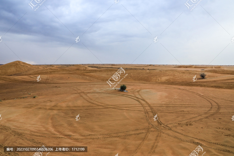 阿联酋迪拜郊区沙漠冲沙