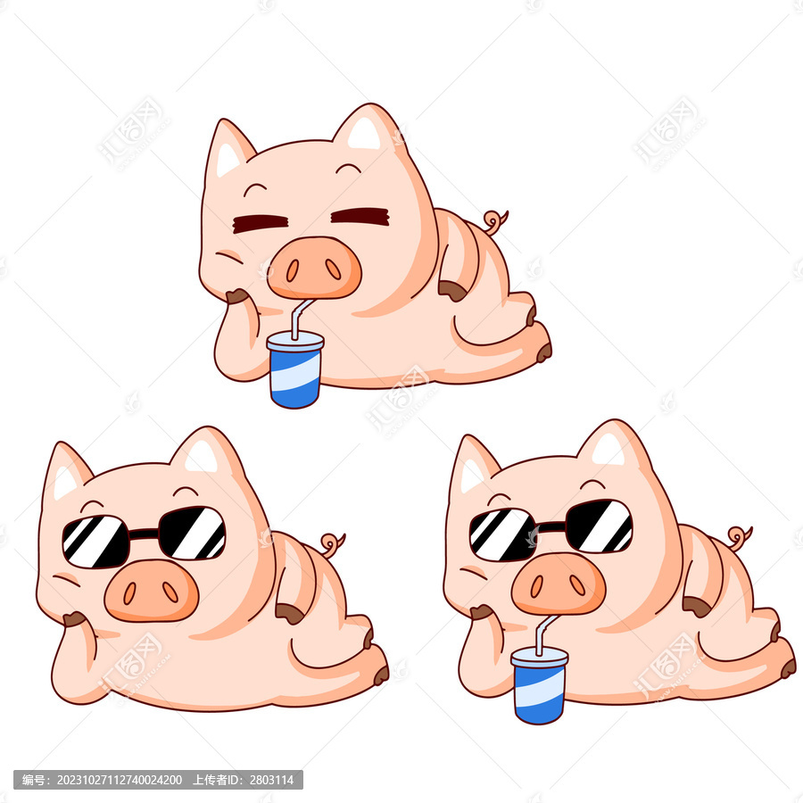悠閑的小豬