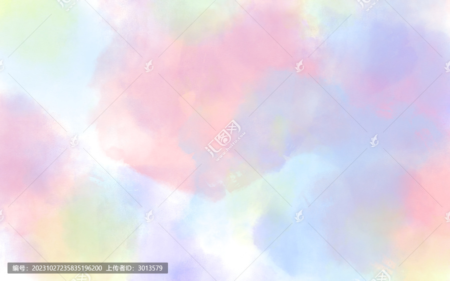 水彩筆刷暈染涂鴉多彩色背景