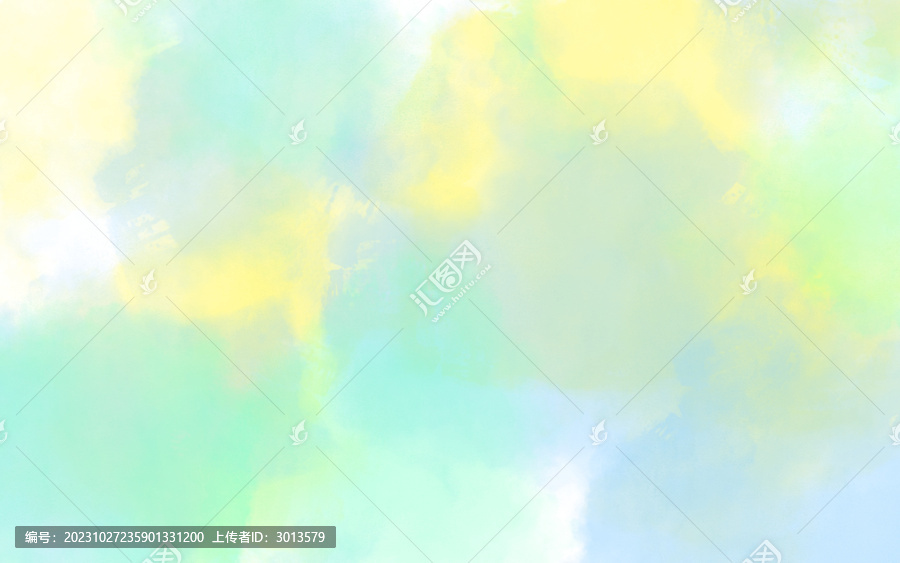 水彩筆刷暈染浸潤黃綠色背景