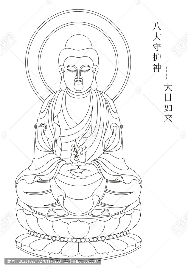 八大守護(hù)神之大日如來(lái)