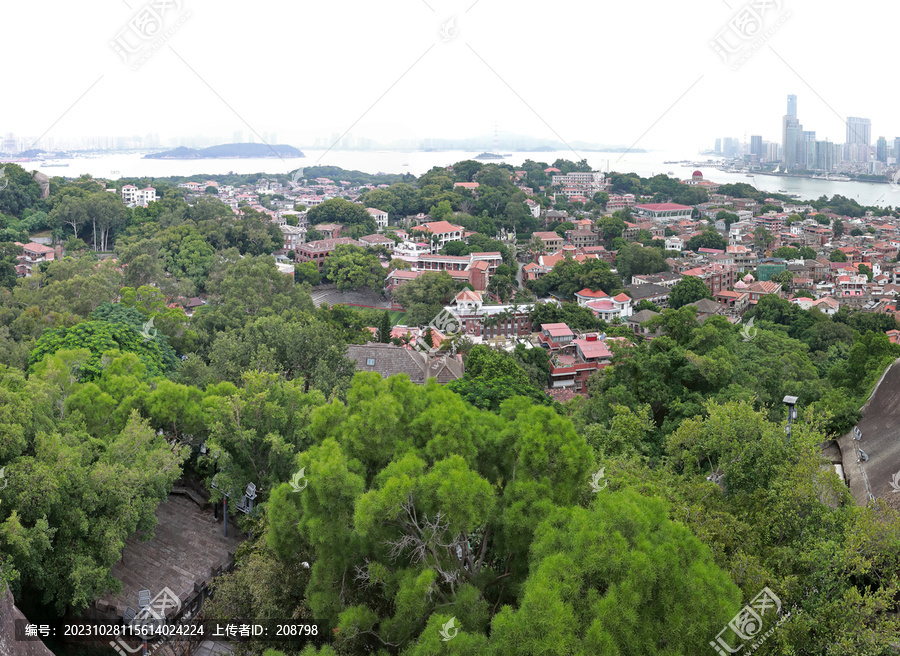 厦门鼓浪屿风光全景图