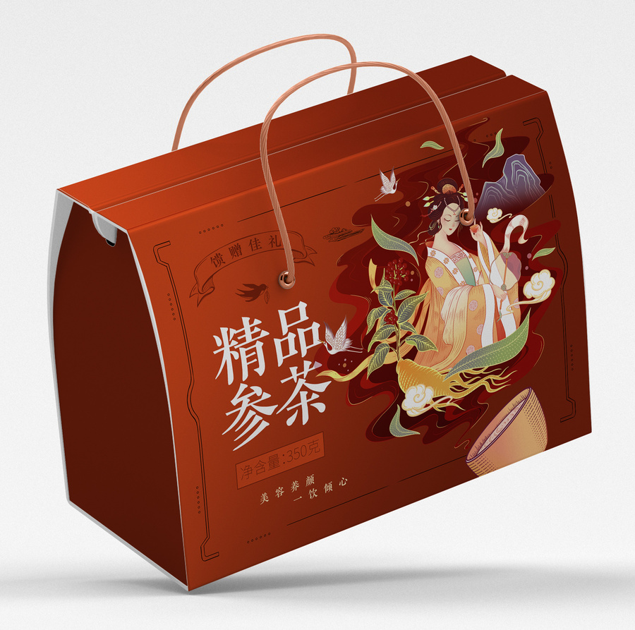 阿膠紅參元氣茶女神茶人參茶